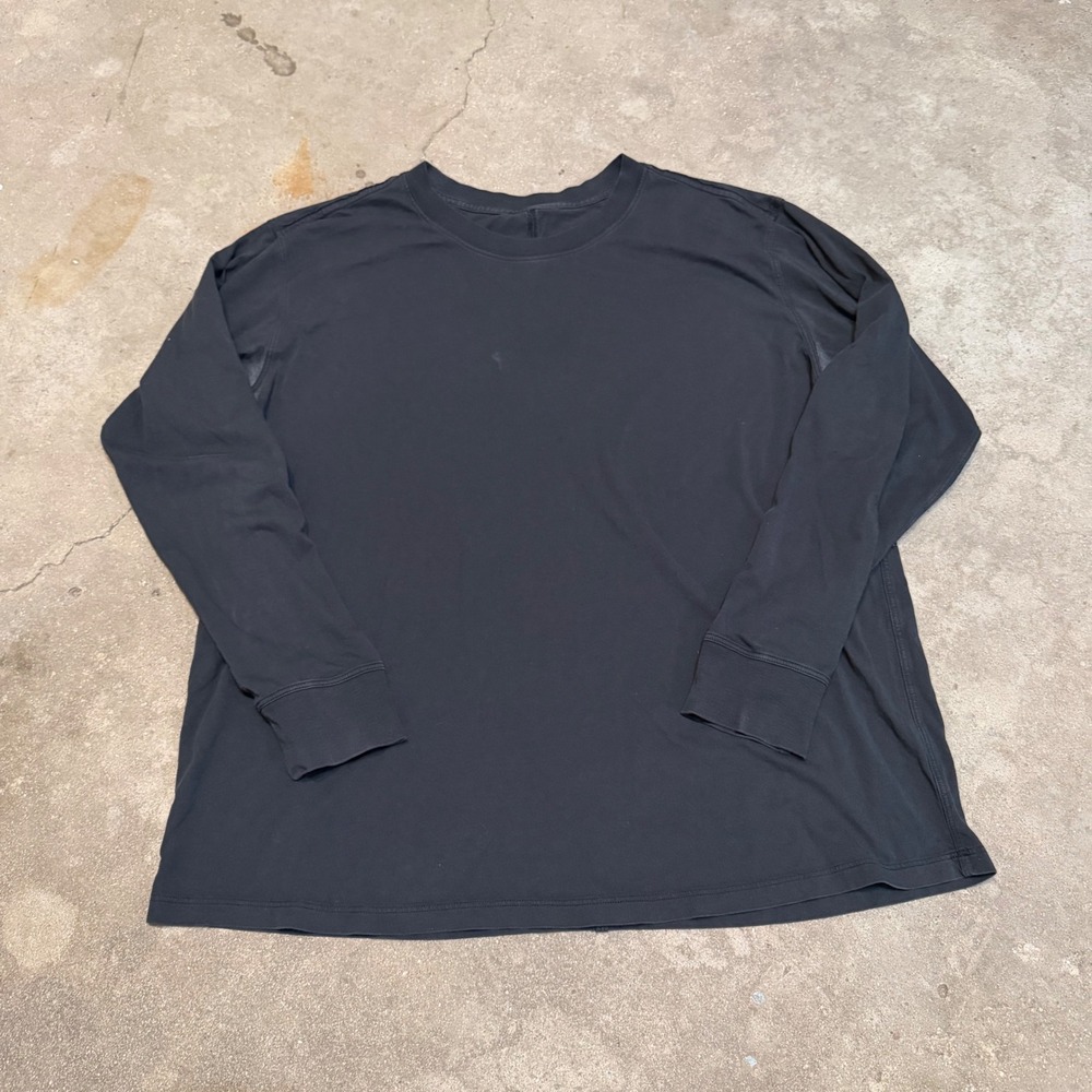Lululemon Long Sleeve Shirt Mens XL Black Fundamental Tee Activewear
